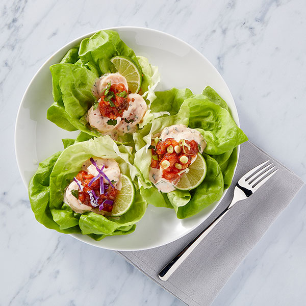 Spicy Shrimp Remoulade in Lettuce Cups - Fresh Cravings