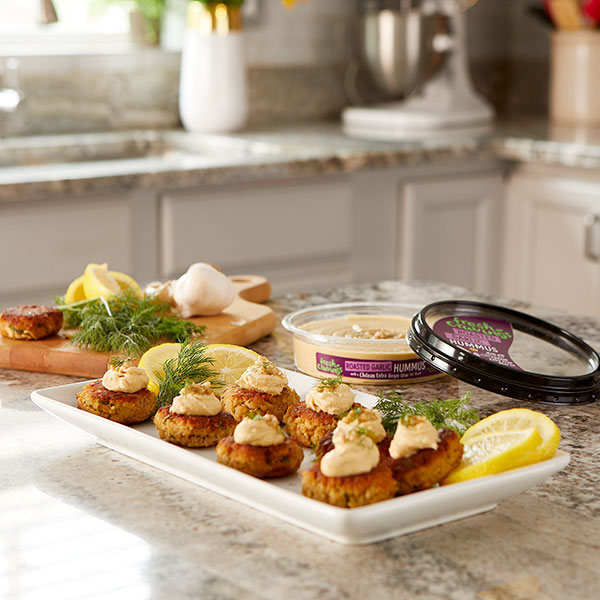Hummus Crab Cakes - Fresh Cravings