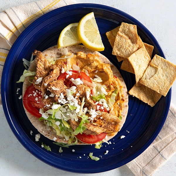 Heart Healthy Lunch - Middle Eastern Chicken Pitas - Fresh Cravings