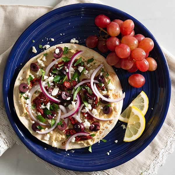 Mediterranean Tortilla "Pizzas" - Fresh Cravings