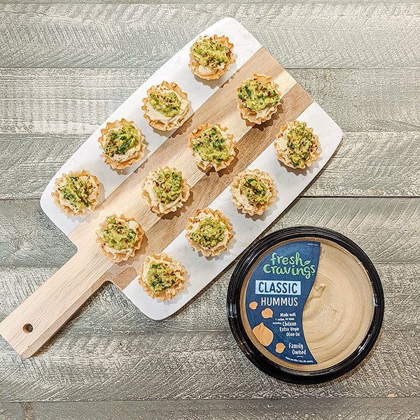 Dips & Sips Crispy Hummus Bites with Castelvetrano Tapenade Fresh
