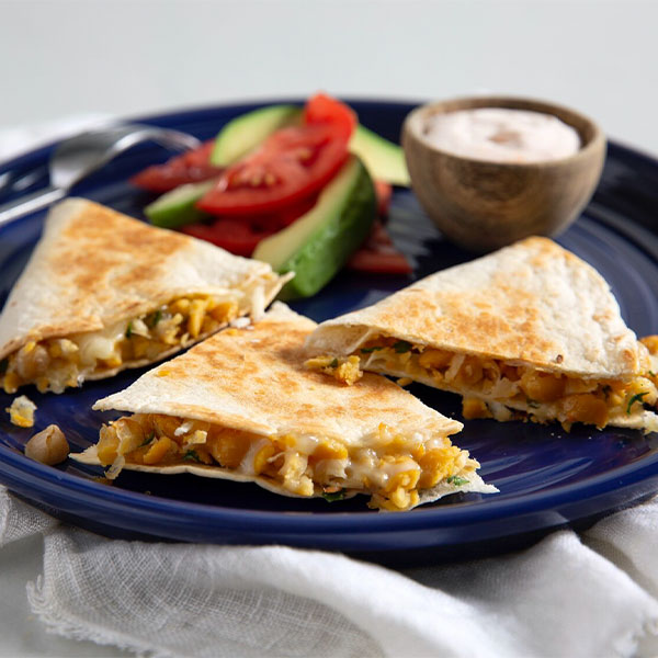 Cheesy Chickpea Quesadillas - Fresh Cravings